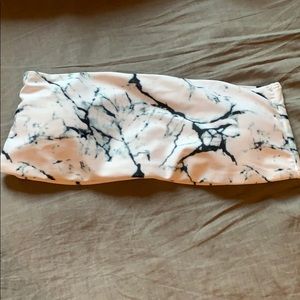 Marble bikini top